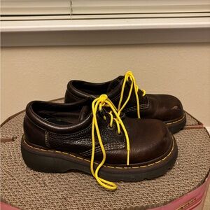 Vintage Dr. Marten Brown Leather Oxford Shoes Size 7